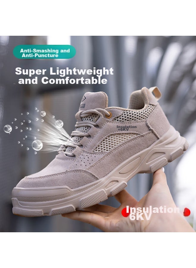 Dinggu Dinggu Safety Shoes For Men, All-season, Non-slip, Wear-resistant, Anti-smashing, Anti-puncture, Plastic Toe Cap, For Welders And Construction Sites, Ulated, Jd11832mhw44  - Image 2