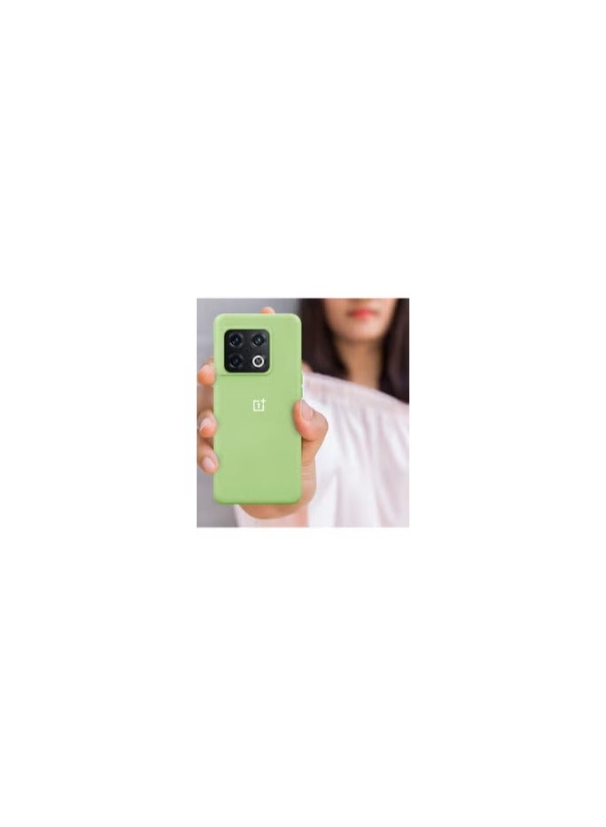 CATANES OnePlus 10 Pro Silicone Case Soft Ultra Slim Shockproof Full Body Protection Cover 6.7inch Light Green - Image 2