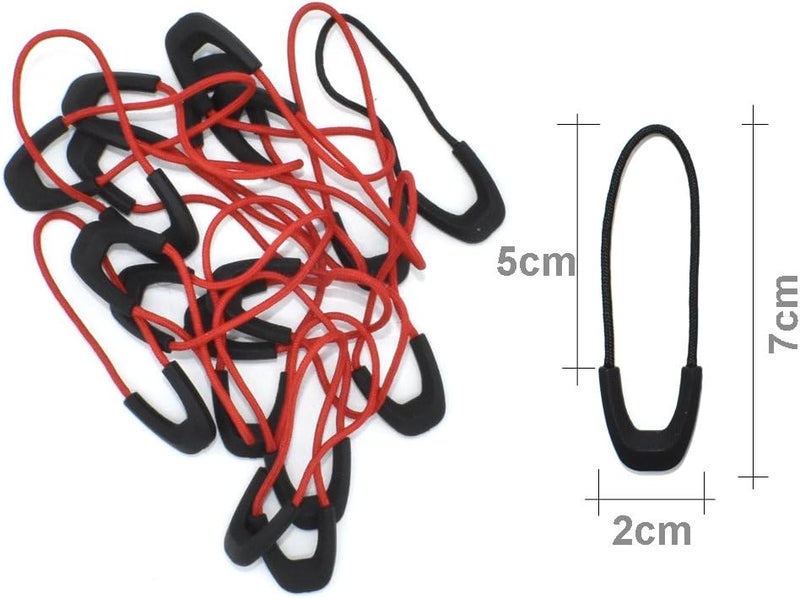 Renashed 30Pcs Zipper Pulls Cord Replacement for Backpacks, Jackets, Traveling Cases, Luggage, Purses, Handbags, Kids by - Image 2