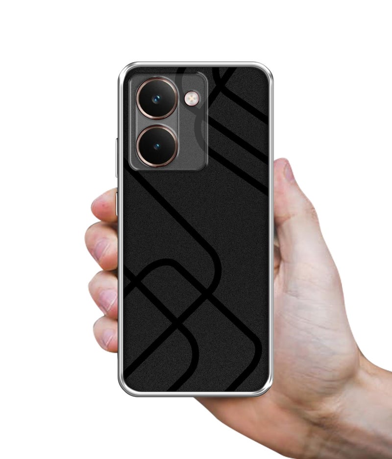 Casotec Zig-Zag Black Line Design Printed Silicon Soft TPU Back Case Cover for Realme P3 Ultra 5G - Image 3