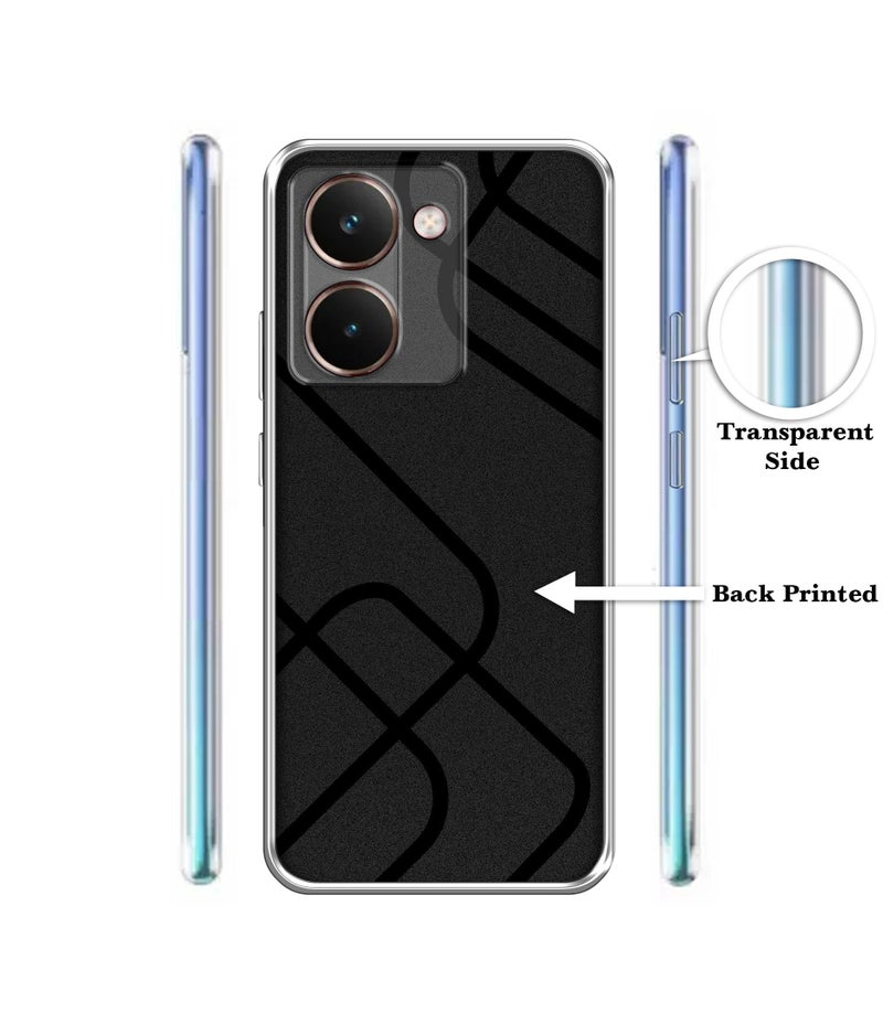 Casotec Zig-Zag Black Line Design Printed Silicon Soft TPU Back Case Cover for Realme P3 Ultra 5G - Image 2