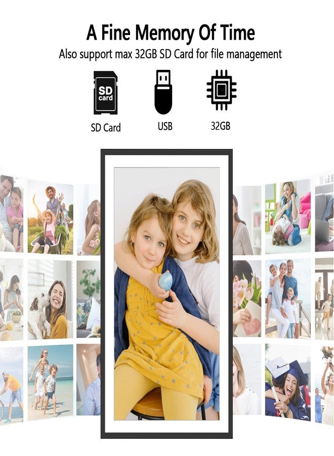 YENOCK SSAWIFIFRAME Digital Picture Frame,32GB FHD IPS Touch Screen,Large 15.6 inch WiFi Smart Photo Frame,Share Photos/Videos Instantly via Free APP,Suitable for Birthdays and Christmas - Image 5