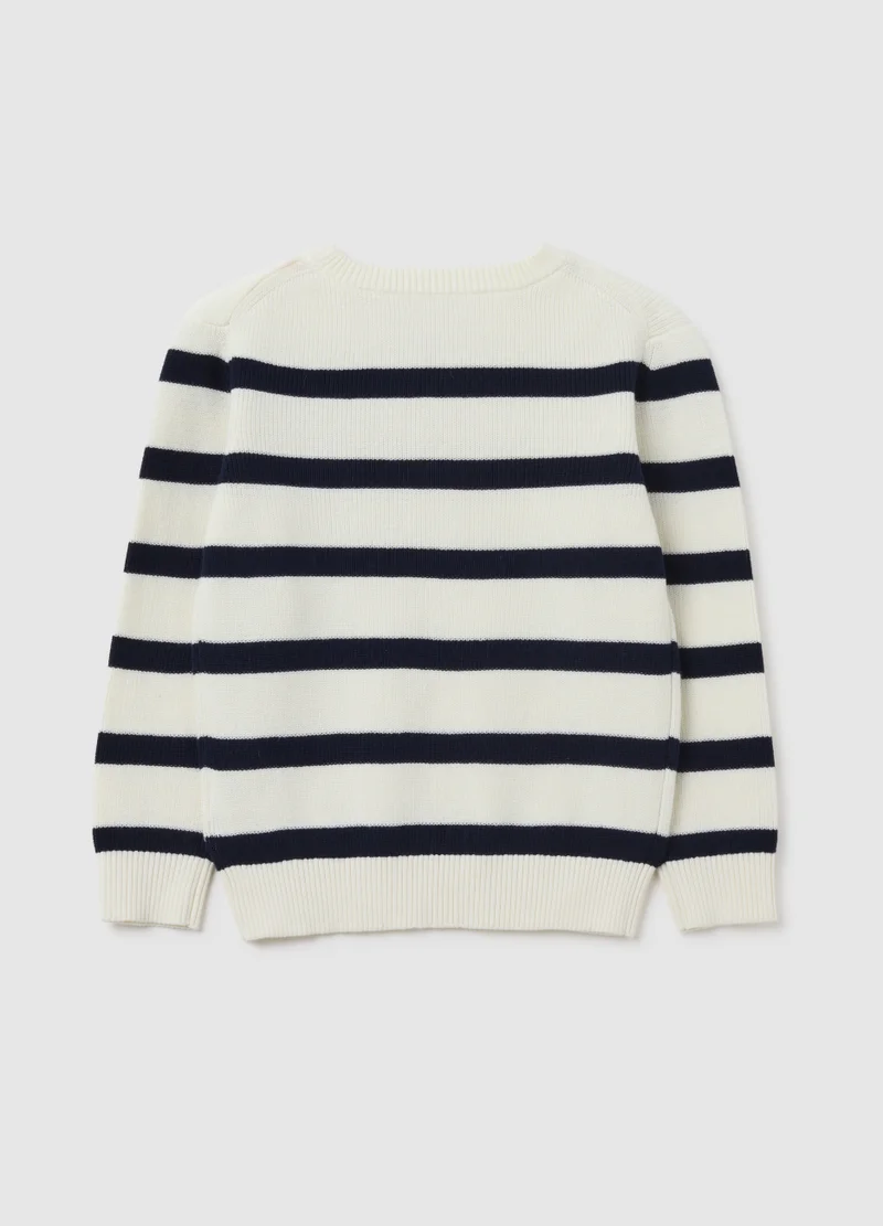 Ovs CHILDREN'S REGULAR FIT MULTICOLOUR PURE COTTON JUMPER