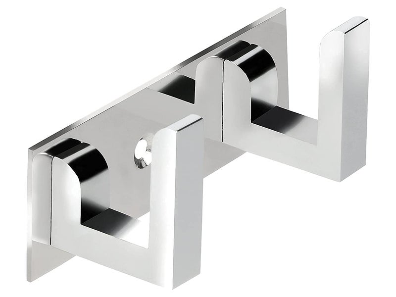 Ingo creation 8 Pin Bathroom Cloth Hooks Hanger Door Wall Bedroom Bathroom Robe Hooks Rail for Hanging Keys, Clothes, Towel Stainless Steel Hook (Pack of 2) - Image 3