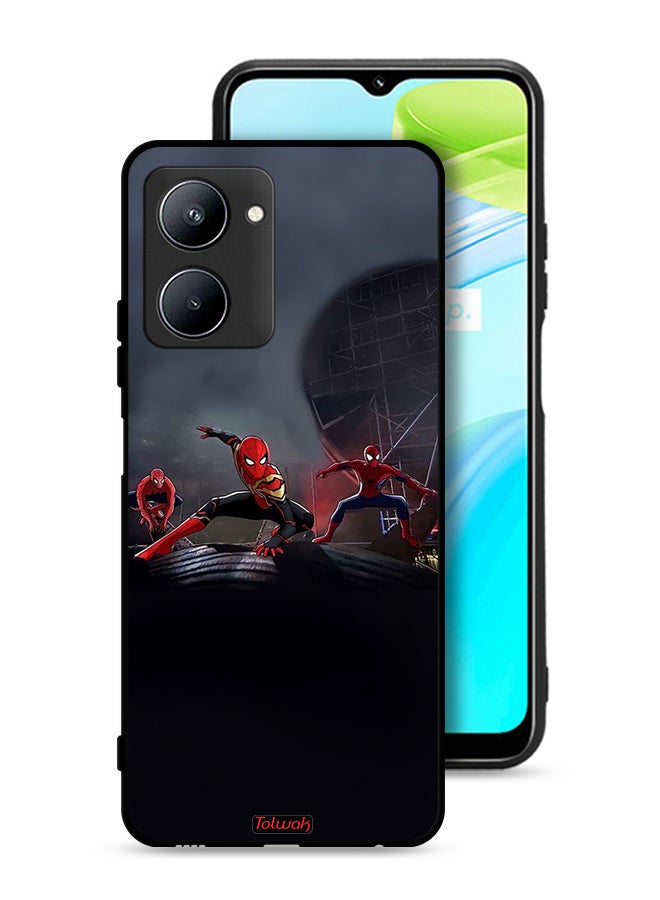 Tolwak Realme C33 Protective Case Cover Three Spiders - Image 1