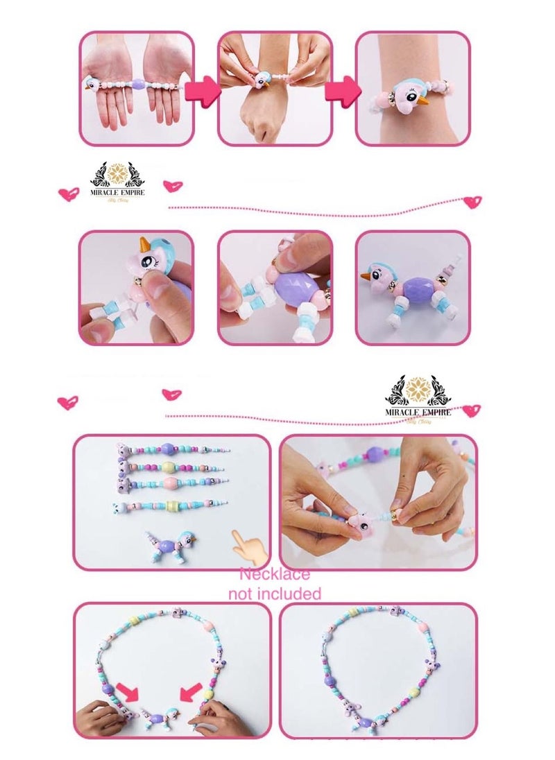Miracle Empire Pet Beads Bracelet Turns Into A Kitty Toy Girls Toys Handmade Party  For Kids Animals Education Gifts  - Image 5