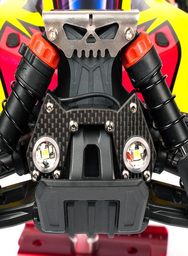 طقم إضاءة من النايلون والكربون، يشمل مصابيح أمامية وخلفية لسيارة Arrma 3S 1/8 Typhon V4، ومصابيح خلفية متينة مُحسّنة، ومجموعة مصابيح LED أمامية وخلفية لسيارة تحكم عن بعد بمقياس 1/8. - Image 4