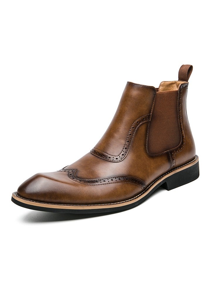 Shougu Versatile Retro Casual Leather Shoes  - Image 1