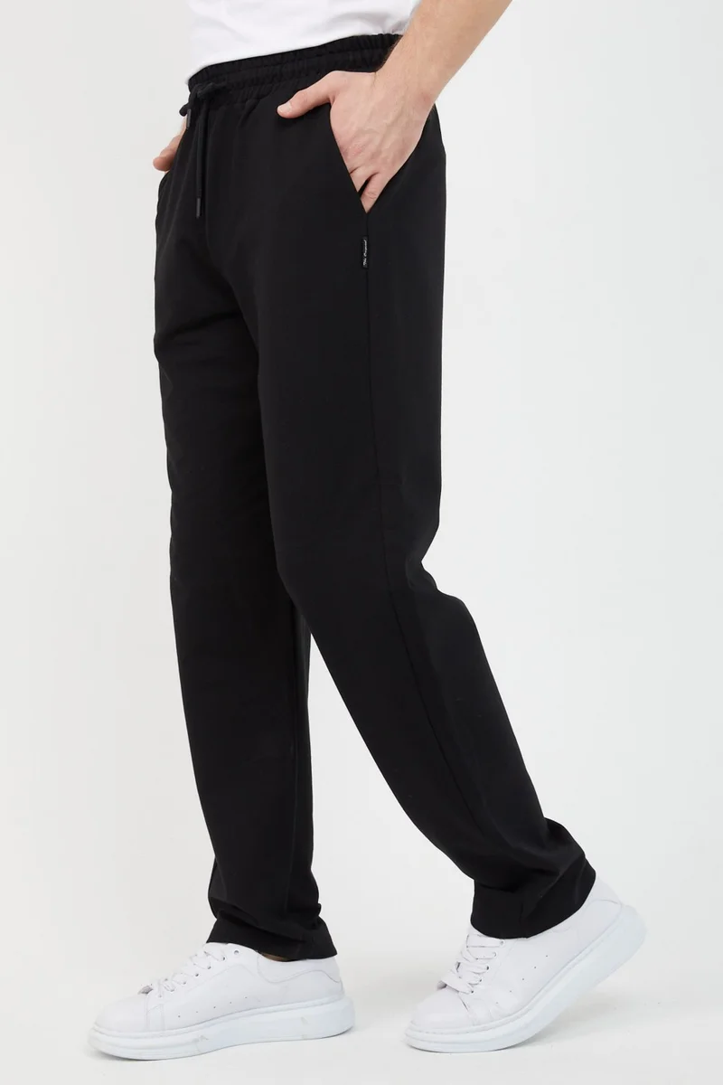 ميتاليك Black-Anthracite Men's Straight Leg Comfortable Cut 2-Piece Sweatpants Pack