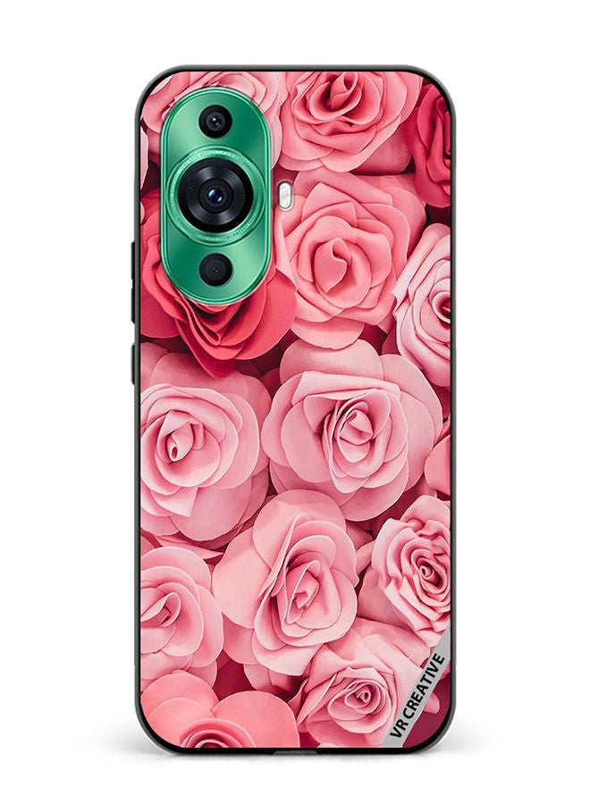 VR CREATIVE Protective Case Cover For Huawei nova 11 Pro Pink Rose Flowers Design Multicolour - Image 1