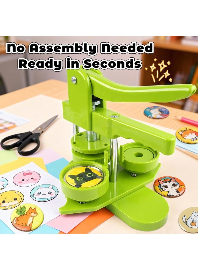 MK.Bear Button Maker Machine 58mm (2.25 in) Installation-Free, DIY Button Pin Maker Machine, Badge Punch Press with Free 100pcs Badge Supplies & Pictures & Circle Cutter & Magic Book - Image 5