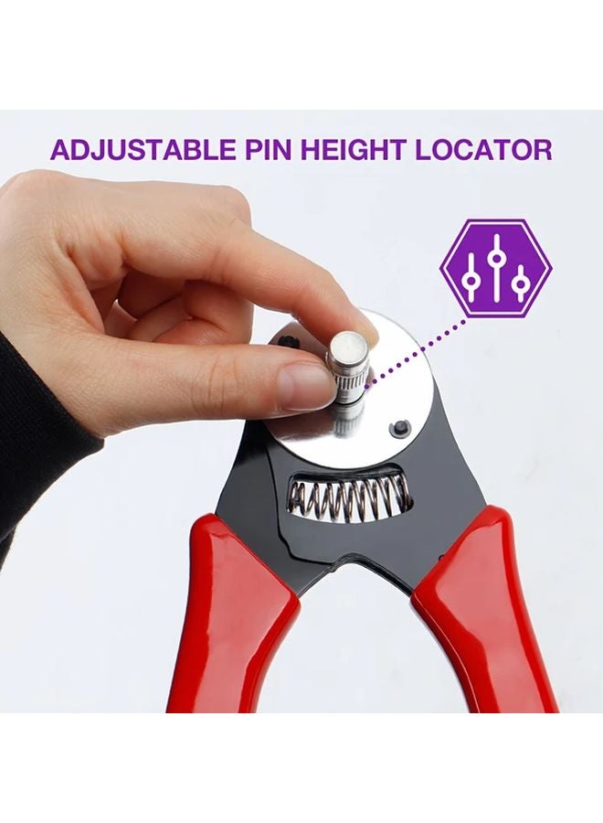 Professional 4 Way Crimping Pliers Manual Wire Crimper Tool Red Handles 0 5 1 5mm² 20 16AWG - Image 5