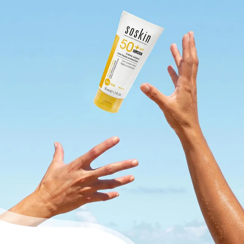 Soskin  SG Sun Cream Very High Protection SPF 50+ Fluid 50ml for Women | Best Price UAE