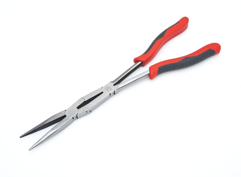 Crescent X2 Straight, Long Nose, Dual-Material Pliers - Premium Basic Tools - PSX200C-06 - 13", Red & Black - Image 5