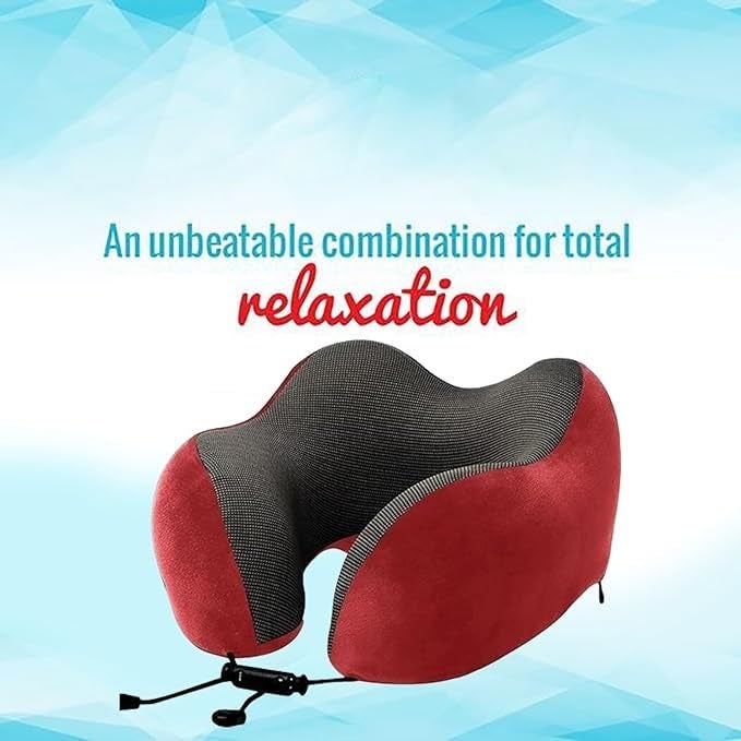 aVolusion Avolusion Ergonomic Memory Foam Travel Neck Pillow Car Headrest Cushion for Neck Pain Relief Airplane Flight Sleeping Support Travel Essential for Men Women - Image 4