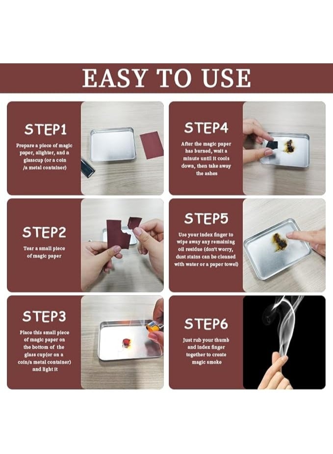 5Pcs Finger Smoke Magic Tricks, Magic Smoke Paper, Finger's Smoke, Mystic Smoke from Fingertips, Magic Prop Tool Ultimate Magic Kit, Cool Close-Up Magic Trick, Stage Stuffs - Image 4