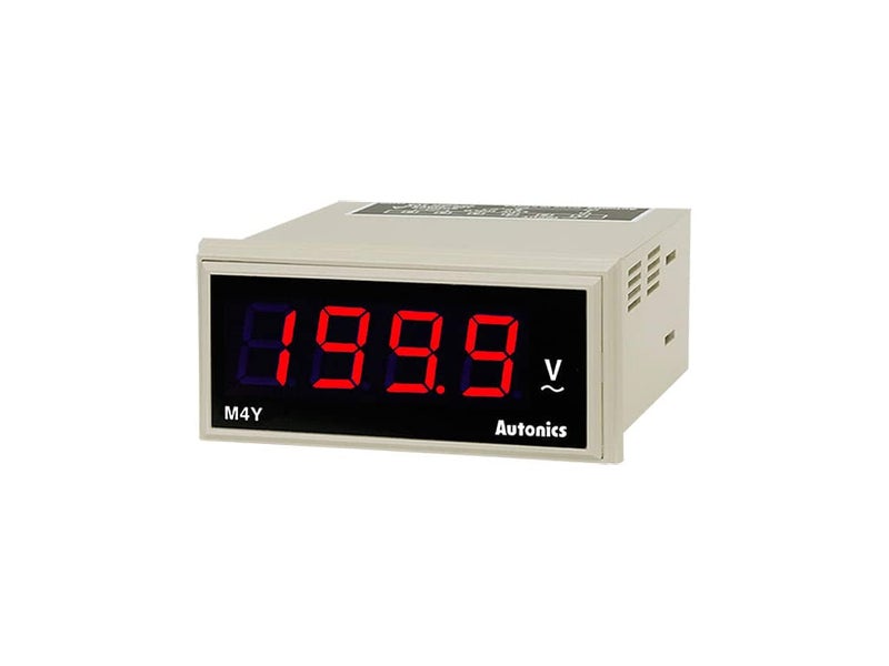 M4Y-DA-7، مقياس، أمبير تيار مستمر، LED، W72xH36mm، 3 1/2 رقم، 199.9A نطاق كامل، 100-240 VAC
