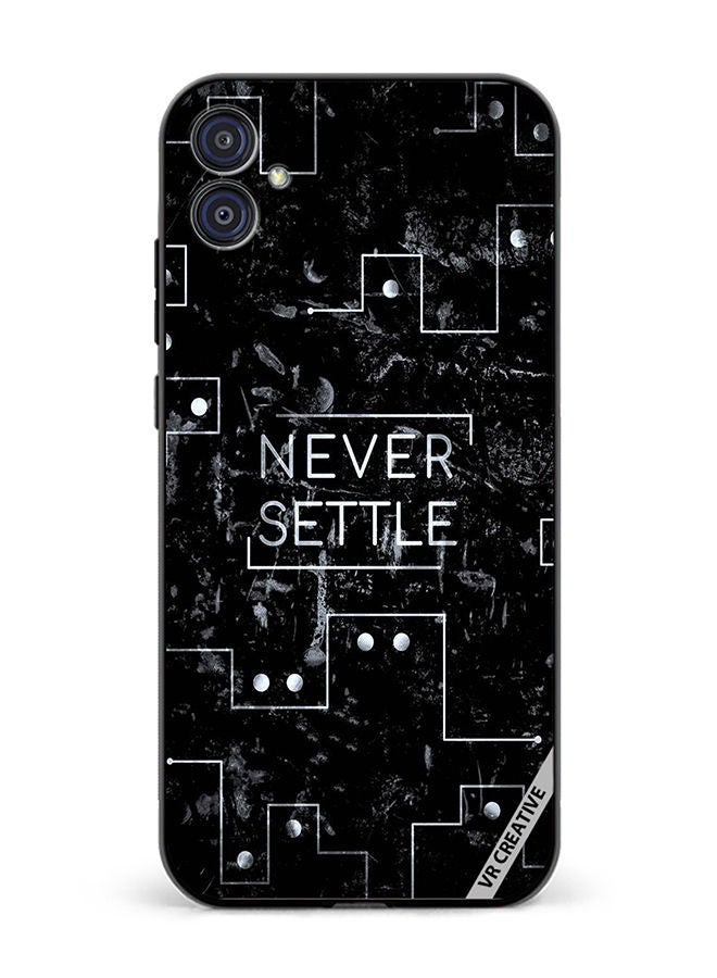 VR CREATIVE Protective Case Cover For Samsung Galaxy M04/F04 Never Settle Design Multicolour - Image 1