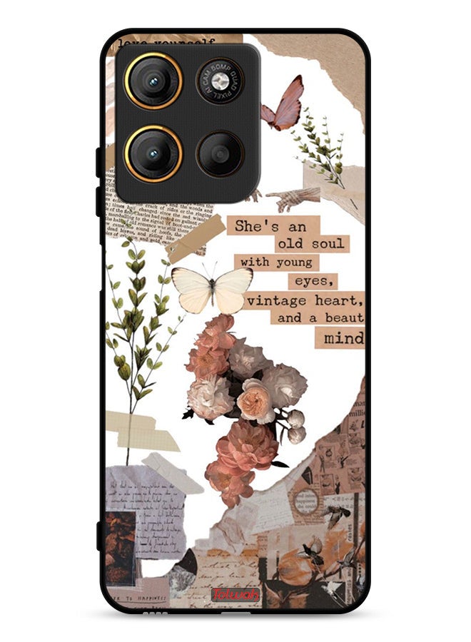 Tolwak Motorola Moto G15 Protective Case Cover She Is An Old Soul
