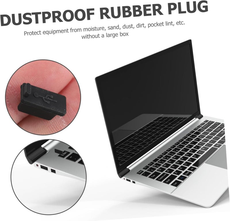 OSALADI 32pcs USB Connection Port Plugs Random Color Dustproof Stoppers for Laptop Device Protection Durable Covers for USB Ports Easy to Insert Remove - Image 3
