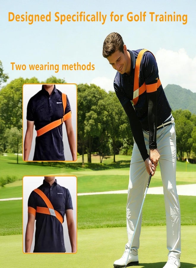 DonDofla Golf Grip Trainer | Golf Swing Training Aid for Golf Wrist Practice, Slider Golf for Beginners Golfs Sports to Improve Swing Stability, Golf Swing Correcting Arm Accessories (Orange) - Image 5