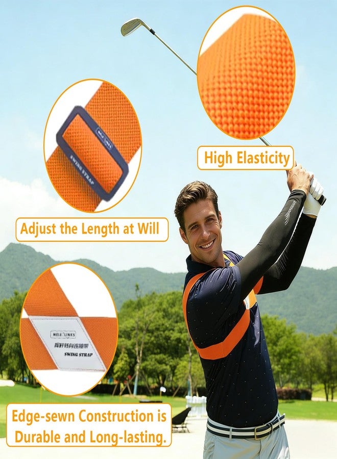 DonDofla Golf Grip Trainer | Golf Swing Training Aid for Golf Wrist Practice, Slider Golf for Beginners Golfs Sports to Improve Swing Stability, Golf Swing Correcting Arm Accessories (Orange) - Image 4