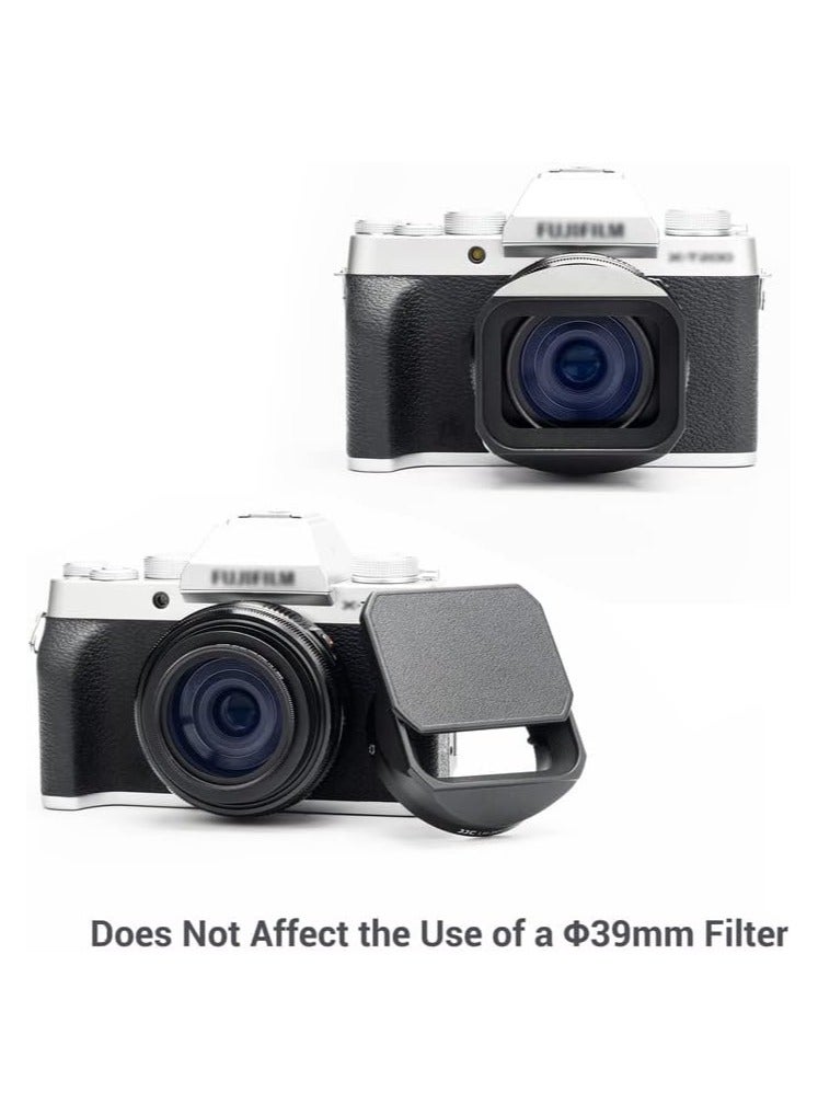 Metal Camera Lens Hood, Fit for Fujifilm Xf 27mm F2.8 R Wr, Replaces Original Fujifilm Lh-Xf27 Lens Hood, Reduce Lens Flare, Prevent Reflection, Protect Lens(with Hood Cap ) - Image 3