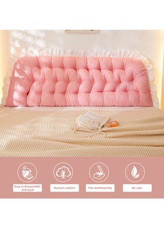 Hihonor 50*180cm Bedside Cushion, Soft Bag, Bed Cushion, Reading Large Back Cushion, Sofa Pillow (Blue)  - Image 5