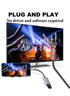 Excefore 8K USB C to HDMI Adapter, Type-C Male to HDMI 2.1 Female Cable, Thunderbolt 4/3 HDR HDCP 2.3, for MacBook Pro/Air,iPad Pro,XPS,S22,15 Series Galaxy S23  - Image 5