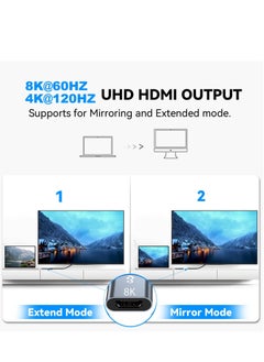 8K USB C to HDMI Adapter, Type-C Male to HDMI 2.1 Female Cable, Thunderbolt 4/3 HDR HDCP 2.3, for MacBook Pro/Air,iPad Pro,XPS,S22,15 Series Galaxy S23 - pzsku/ZAA08E027249666837C48Z/45/_/1709272299/aae929e6-1893-44b0-9772-298f316aaaa2