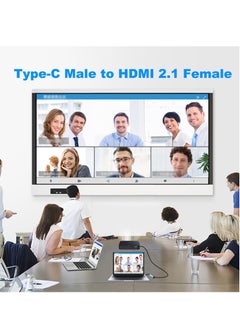 Excefore 8K USB C to HDMI Adapter, Type-C Male to HDMI 2.1 Female Cable, Thunderbolt 4/3 HDR HDCP 2.3, for MacBook Pro/Air,iPad Pro,XPS,S22,15 Series Galaxy S23  - Image 4