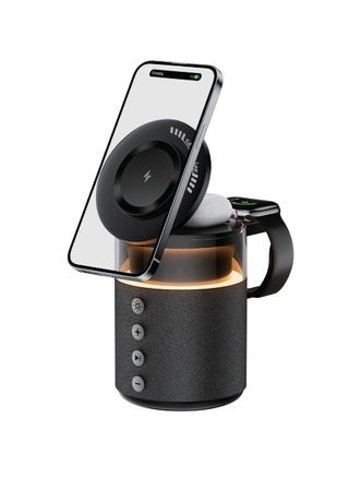 Black - 5 in 1 Wireless Charger - MagSafe Compatible