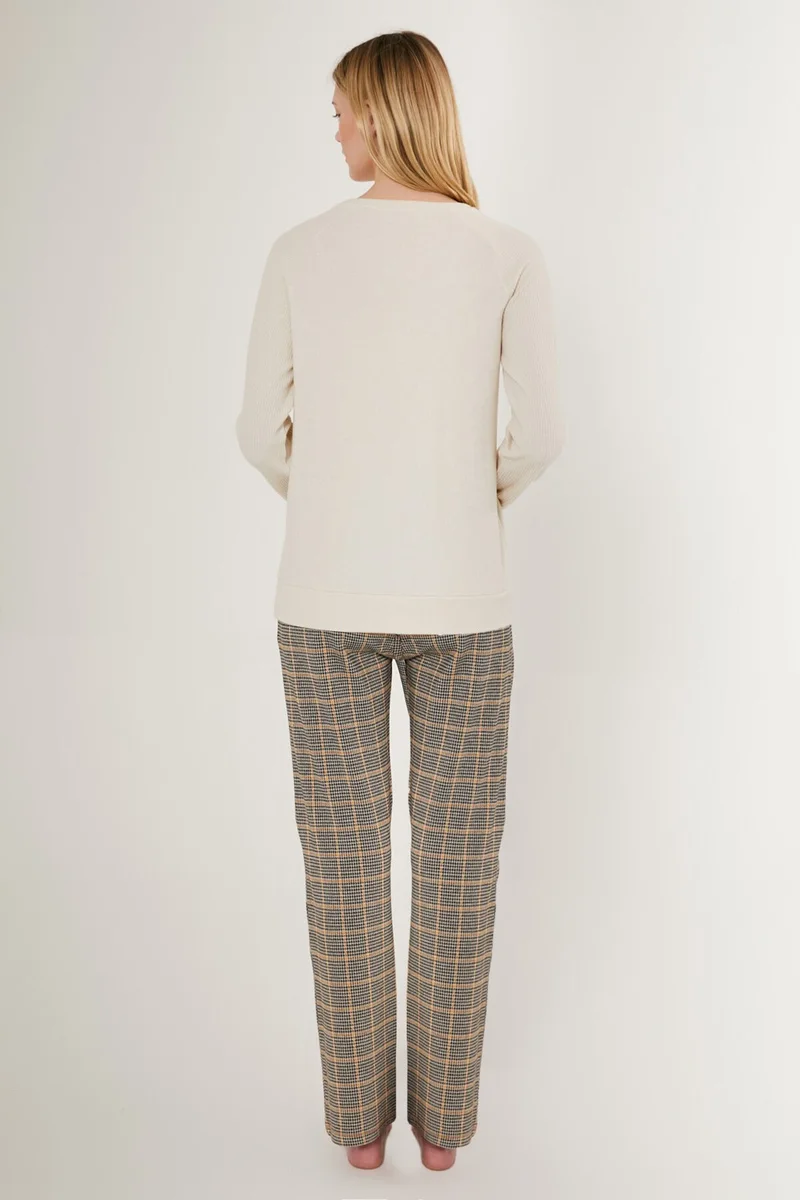 ارنيتا Do Nothink Club White Women's Long Sleeve Pajama Set