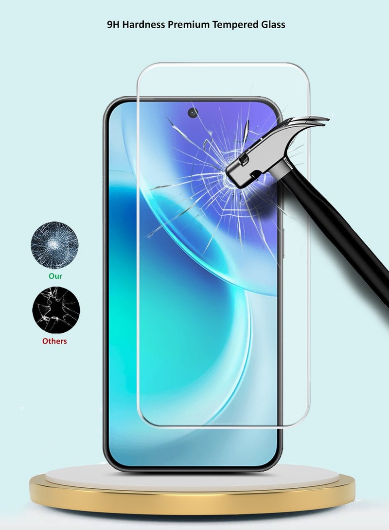 GMAX vivo X300 5G 2025 GMAX Premium Series Curved Edges 9H 2.5D Tempered Glass Screen Protector - Clear - Image 3