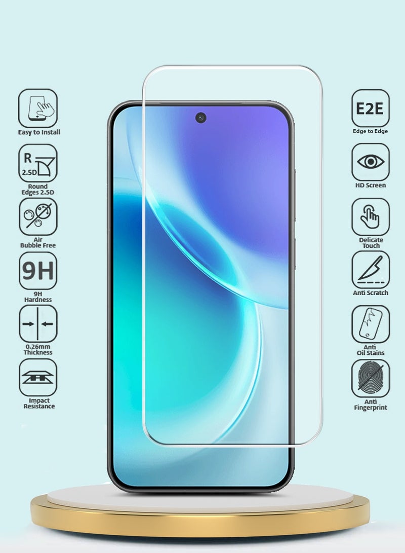 GMAX vivo X300 5G 2025 GMAX Premium Series Curved Edges 9H 2.5D Tempered Glass Screen Protector - Clear - Image 2