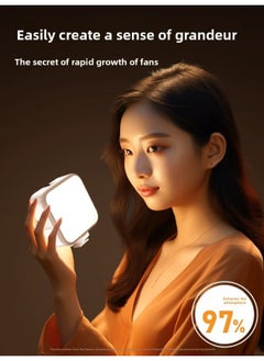 Generic Led Small Outdoor Shooting Soft Light Handheld Portable RGB Full Color Pocket Light Mobile Phone Live Selfie Lighting Light-Specifications:[RGB Full Color] Fill Light + Variable Octopus Bracket  - Image 3