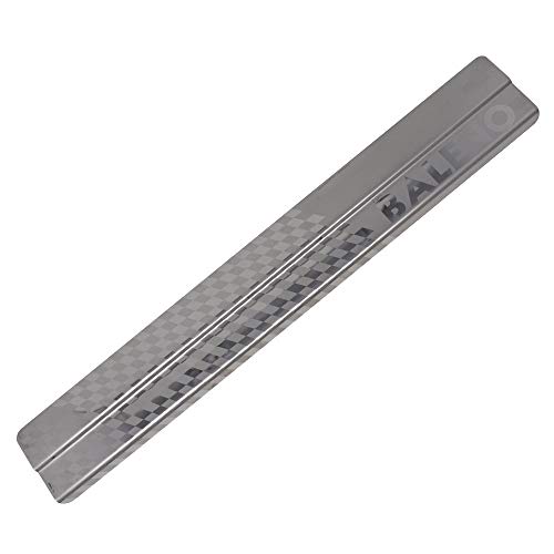 Galio Car Footsteps Scuff Plate Sill Guard Stainless Steel (After-Market) Compatible with Baleno (2015 Onwards) Baleno - Image 2