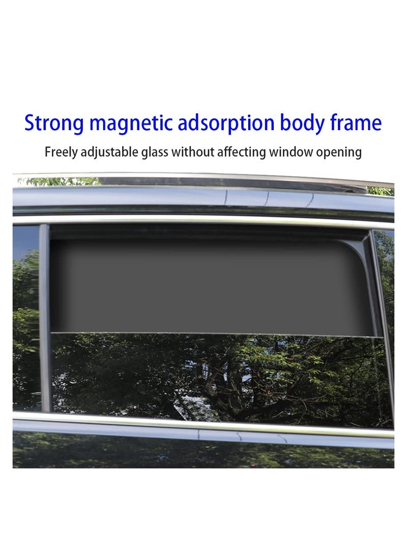 SOLARAE 2PCS Magnetic Car Side Window Sun Shades, Front Seat Privacy Curtains for Cars, SUVs, and Trucks, Effectively Blocks Sunlight and Provides UV Protection for Back Seat Passengers. - Image 3