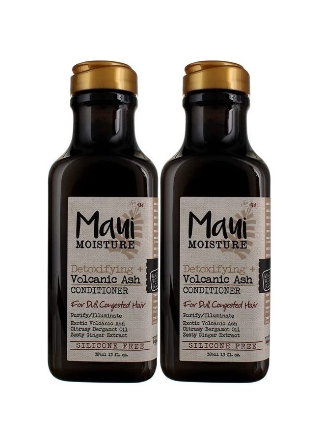 MAUI MOISTURE Conditioner Volcanic Ash 13 Ounce (385ml) (2 Pack) 
