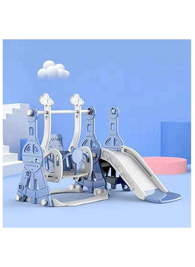 RBWTOYS RBWTOYS- 3 in 1 Swing and slide for Kids indoor Toddler Climber and Swing Set with Basketball Hoops  - Image 2