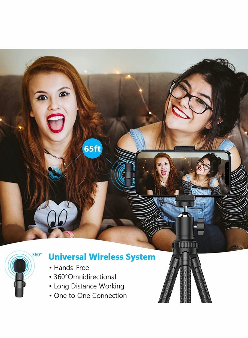 Excefore Wireless Lavalier Microphone, Plug-Play Wireless Mic for Recording, YouTube/TikTok/Facebook Live Stream, Noise Reduction Auto-Sync, Suit for iOS/Android Devices, Phone Computer SLR Universal (Type-C)  - Image 5