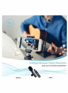 Excefore Wireless Lavalier Microphone, Plug-Play Wireless Mic for Recording, YouTube/TikTok/Facebook Live Stream, Noise Reduction Auto-Sync, Suit for iOS/Android Devices, Phone Computer SLR Universal (Type-C)  - Image 3