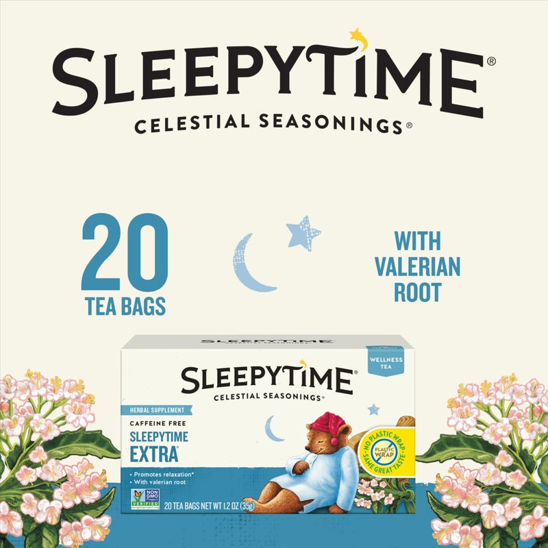 Celestial Seasonings Sleepytime Extra Herbal Tea, Promotes Relaxation, 20 Count (Pack of 6) - Image 2