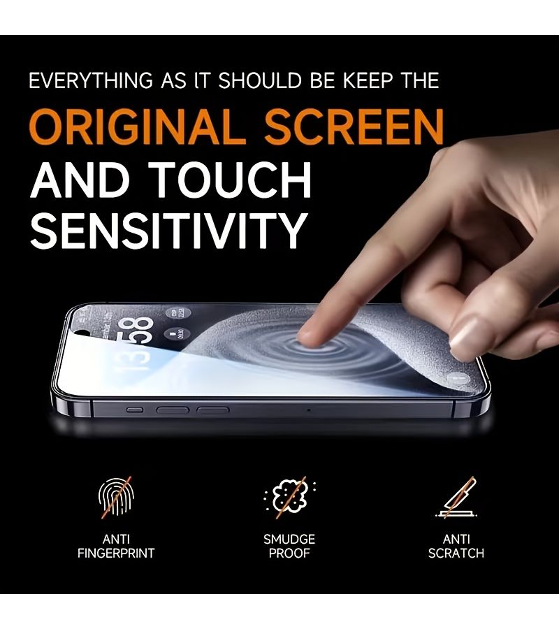 Tempered Glass Screen Protector For iPhone 17 Pro Max 5 Pack - Image 4