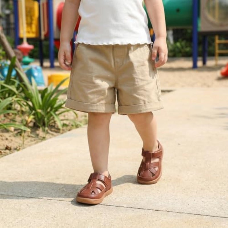 STQ Toddler Boys Girls Sandals Wide Toe Mary Jane Dress Shoes Suitable for Party School Uniform Summer Flower Girl Shoes - Image 3