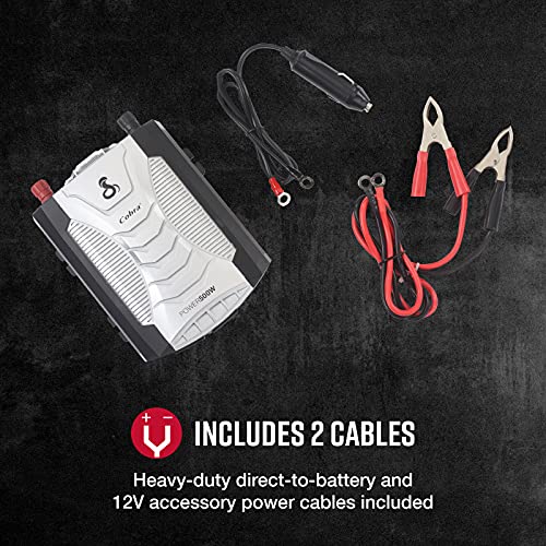 Cobra POWER 500W Power Inverter, Portable – 500-Watt Car Charger, 2 Grounded AC Outlets, 2 Fast Charge USB Ports and Remote Controller (CPIALCDG1) Compatible - Image 5