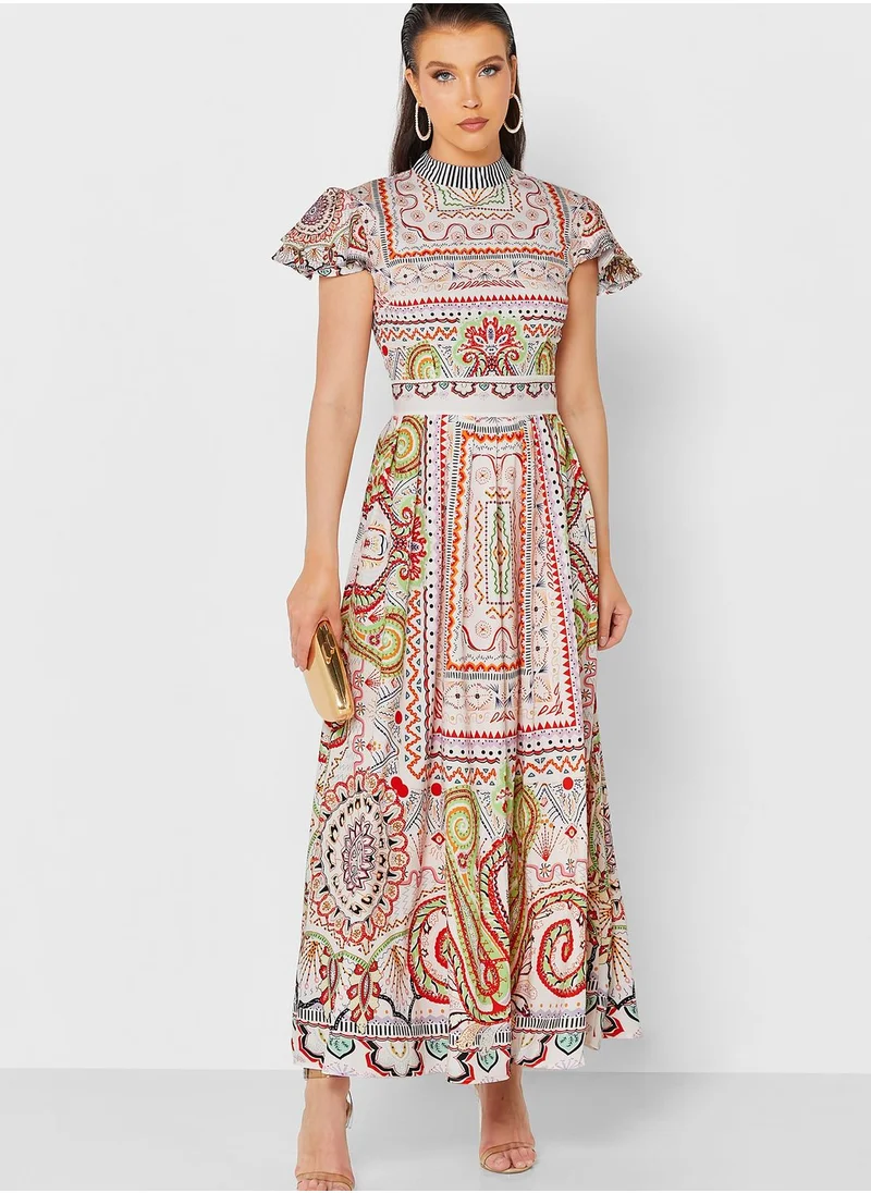 Khizana Printed Dress