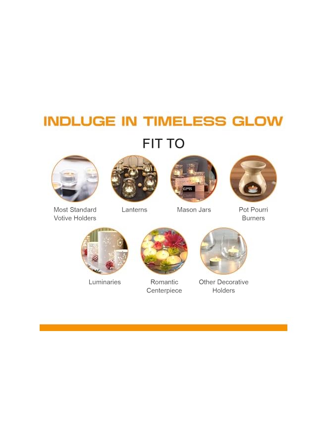 The Bros 50-Pack Tealight Candles White 15 gram scented wax tealight, Smokeless candles Pack of 50 Made from wax and pleasant floral aroma with a Long burn time, For Home, Weddings, Christmas, Decorative - Image 4