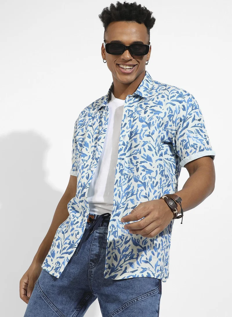 انستافاب بلس قميص بأوراق شجر