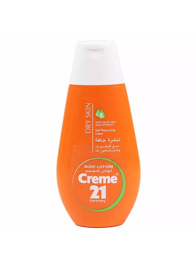 Creme 21 Creme 21 Body Lotion with Aloe Vera and Vitamin E for Dry Skin - 250ml - Image 1